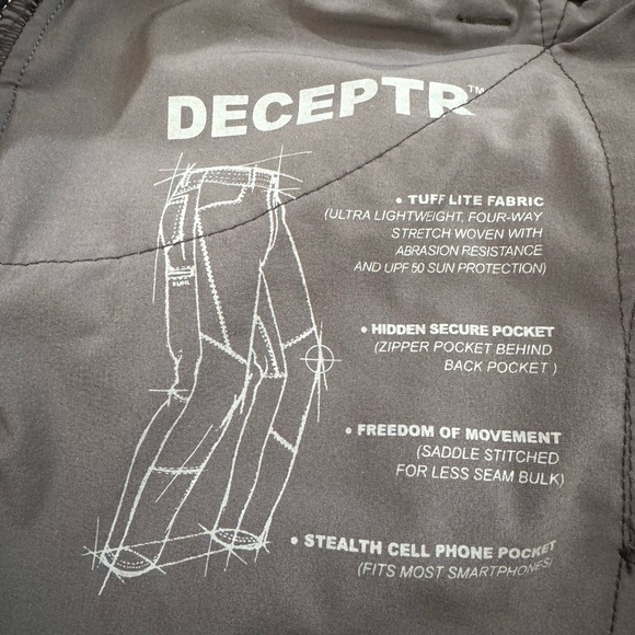 Kuhl Deceptr Lightweight Hiking Pant Carbon Men’s 38x32‎ - Picture 5 of 11